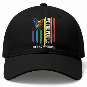 Patriotic Rainbow Pride American Eagle Baseball Cap We The People LGBT Pride TS12 Print Your Wear