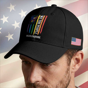 Patriotic Rainbow Pride American Eagle Baseball Cap We The People LGBT Pride TS12 Print Your Wear