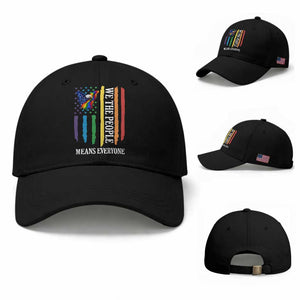 Patriotic Rainbow Pride American Eagle Baseball Cap We The People LGBT Pride TS12 Baseball Cap Universal Fit Black Print Your Wear