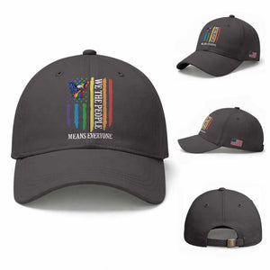 Patriotic Rainbow Pride American Eagle Baseball Cap We The People LGBT Pride TS12 Baseball Cap Universal Fit Dark Gray Print Your Wear