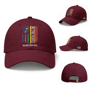 Patriotic Rainbow Pride American Eagle Baseball Cap We The People LGBT Pride TS12 Baseball Cap Universal Fit Maroon Print Your Wear