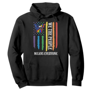 Patriotic Rainbow Pride American Eagle Hoodie We The People LGBT Pride TS12 Black Print Your Wear