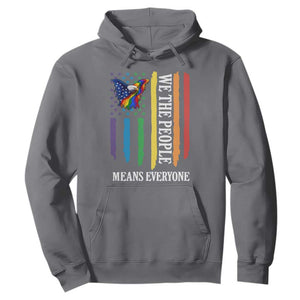 Patriotic Rainbow Pride American Eagle Hoodie We The People LGBT Pride TS12 Charcoal Print Your Wear