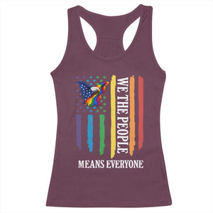 Patriotic Rainbow Pride American Eagle Racerback Tank Top We The People LGBT Pride TS12 Maroon Print Your Wear