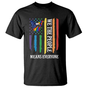 Patriotic Rainbow Pride American Eagle T Shirt We The People LGBT Pride TS12 Black Print Your Wear