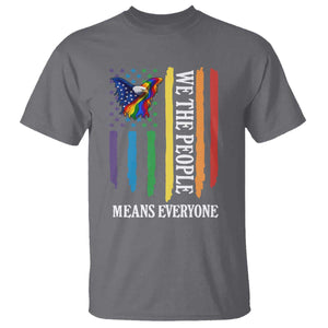 Patriotic Rainbow Pride American Eagle T Shirt We The People LGBT Pride TS12 Charcoal Print Your Wear