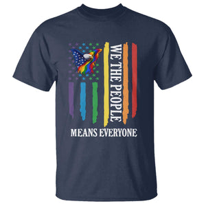 Patriotic Rainbow Pride American Eagle T Shirt We The People LGBT Pride TS12 Navy Print Your Wear