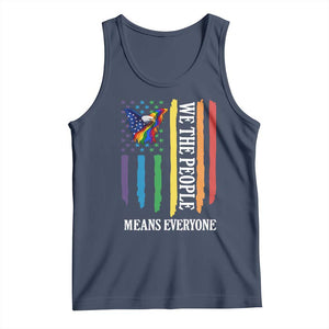 Patriotic Rainbow Pride American Eagle Tank Top We The People LGBT Pride TS12 Navy Print Your Wear