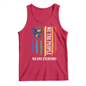 Patriotic Rainbow Pride American Eagle Tank Top We The People LGBT Pride TS12 Red Print Your Wear