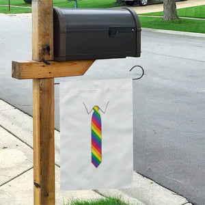 Funny Rainbow Striped Necktie Garden Flag LGBT Pride Support Graphic TS12 Print Your Wear