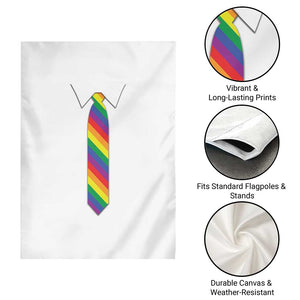 Funny Rainbow Striped Necktie Garden Flag LGBT Pride Support Graphic TS12 Print Your Wear