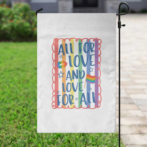 All For Love And Love For All Garden Flag Pride Month LGBT Support TS12 Print Your Wear