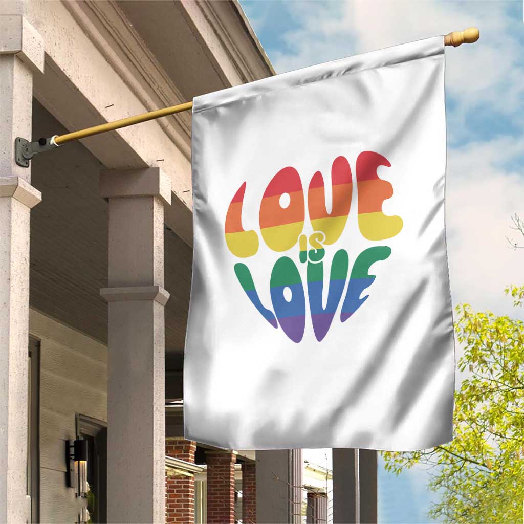 Love Is Love LGBTQ Pride Garden Flag Rainbow Flag Community TS12 Print Your Wear