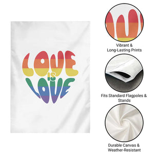 Love Is Love LGBTQ Pride Garden Flag Rainbow Flag Community TS12 Print Your Wear