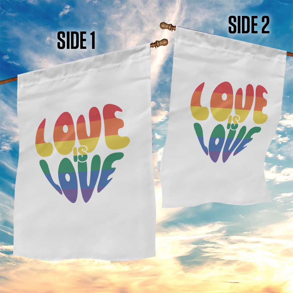 Love Is Love LGBTQ Pride Garden Flag Rainbow Flag Community TS12 Print Your Wear