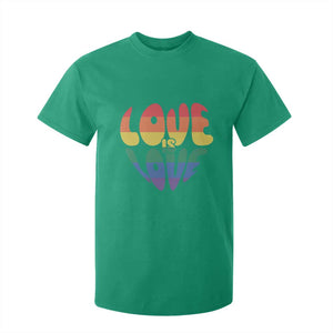 Love Is Love LGBTQ Pride T Shirt For Kid Rainbow Flag Community TS12 Irish Green Print Your Wear