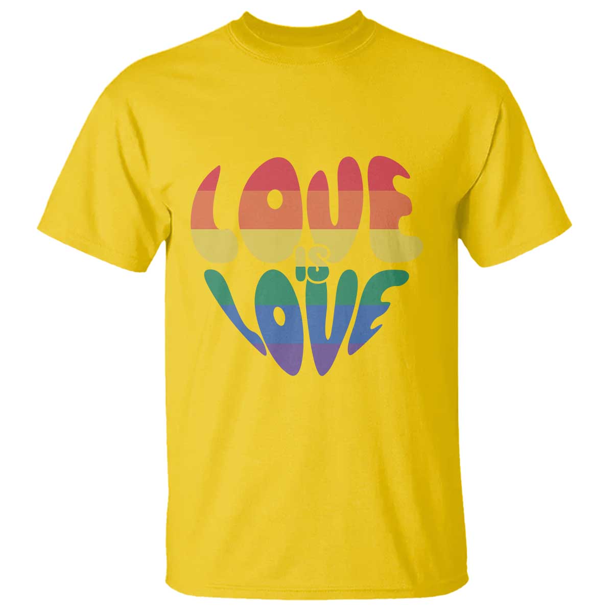 Love Is Love LGBTQ Pride T Shirt Rainbow Flag Community TS12 Daisy Print Your Wear