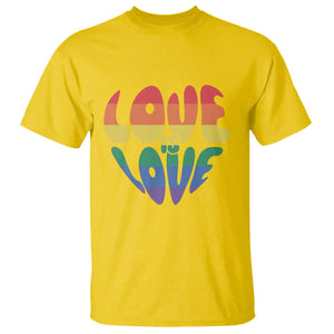 Love Is Love LGBTQ Pride T Shirt Rainbow Flag Community TS12 Daisy Print Your Wear