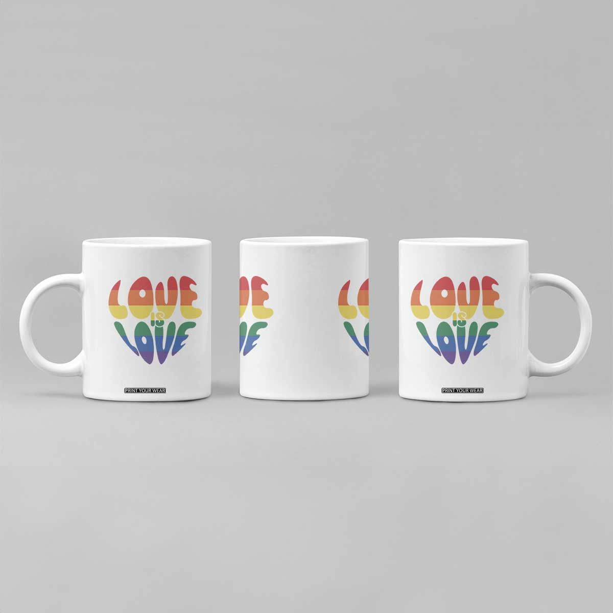 Love Is Love LGBTQ Pride Coffee Mug Rainbow Flag Community TS12 Print Your Wear