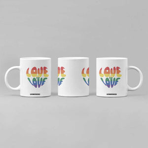 Love Is Love LGBTQ Pride Coffee Mug Rainbow Flag Community TS12 Print Your Wear
