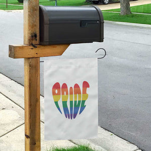 Rainbow Heart Pride Garden Flag LGBTQ Support Graphic TS12 Print Your Wear