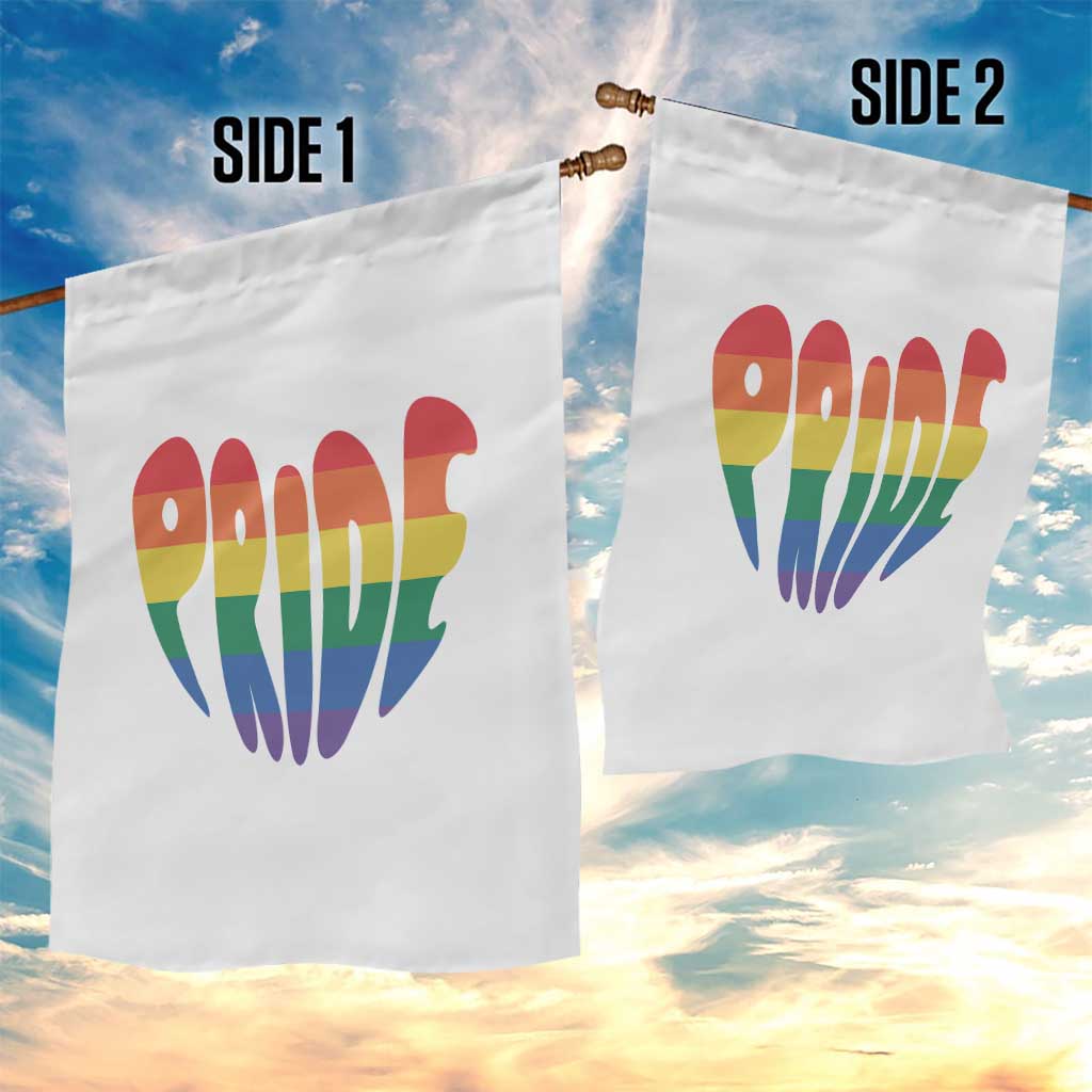 Rainbow Heart Pride Garden Flag LGBTQ Support Graphic TS12 Print Your Wear