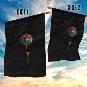 Be You LGBT Rainbow Dandelion Garden Flag Pride Month Support TS12 Print Your Wear