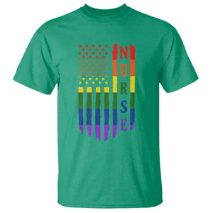 Rainbow RN Ally Pride Month T Shirt LGBTQ Healthcare Worker TS12 Irish Green Print Your Wear