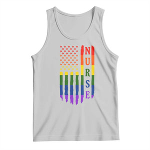 Rainbow RN Ally Pride Month Tank Top LGBTQ Healthcare Worker TS12 Ash Print Your Wear