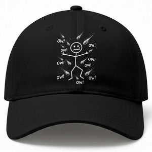 Funny Stick Figure Meteor Shower Baseball Cap Cosmic Joke TS12 Print Your Wear