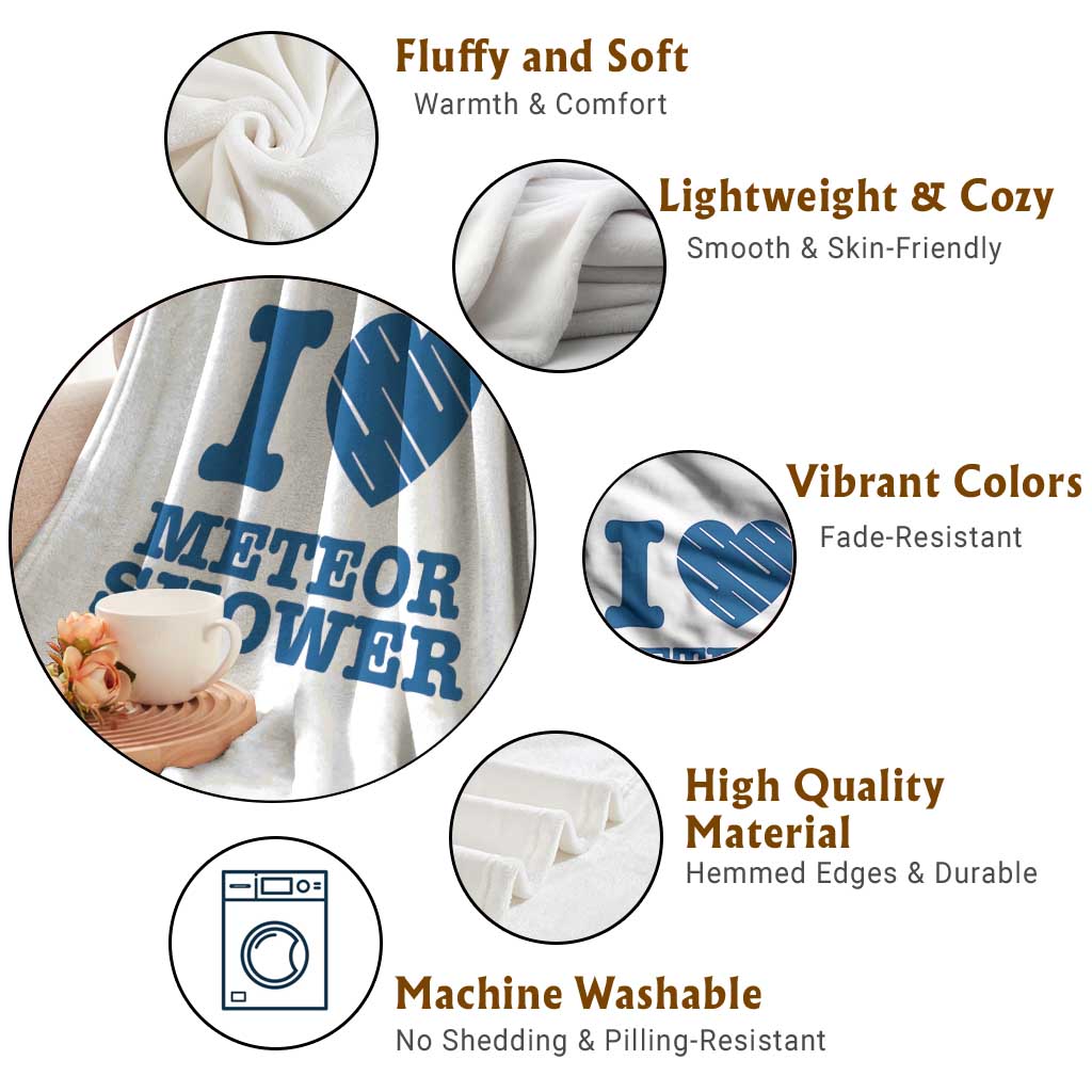 Meteor Shower Lover Throw Blanket Astronomy Enthusiast Gift TS12 Print Your Wear