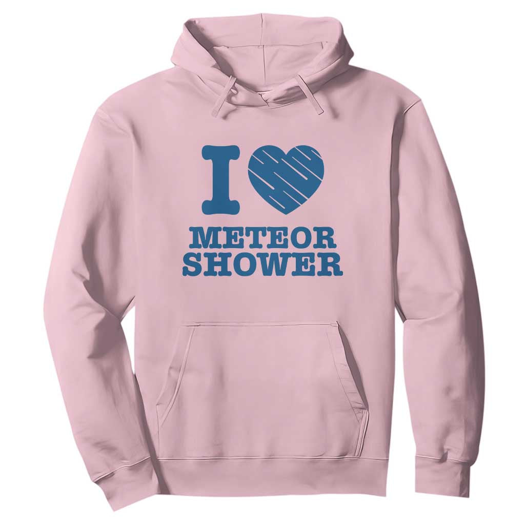 Meteor Shower Lover Hoodie Astronomy Enthusiast Gift TS12 Light Pink Print Your Wear