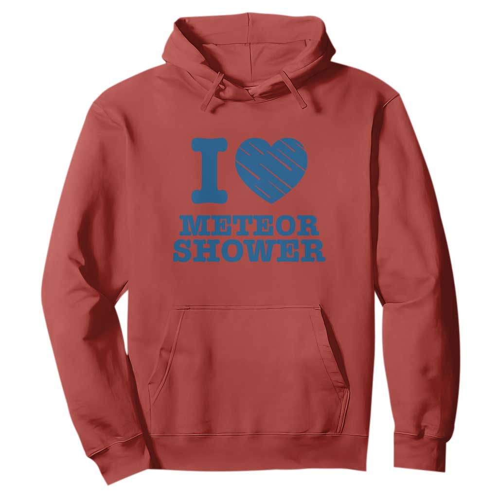Meteor Shower Lover Hoodie Astronomy Enthusiast Gift TS12 Red Print Your Wear