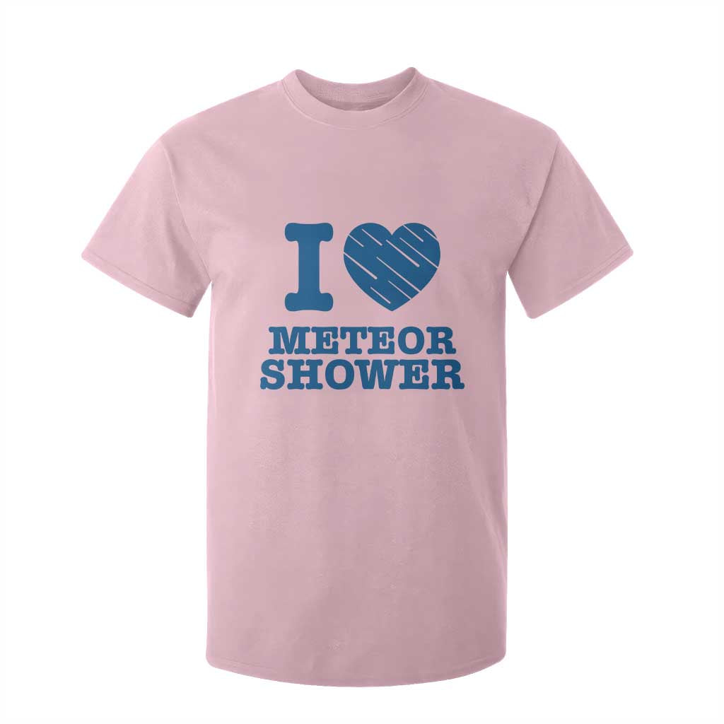 Meteor Shower Lover T Shirt For Kid Astronomy Enthusiast Gift TS12 Light Pink Print Your Wear