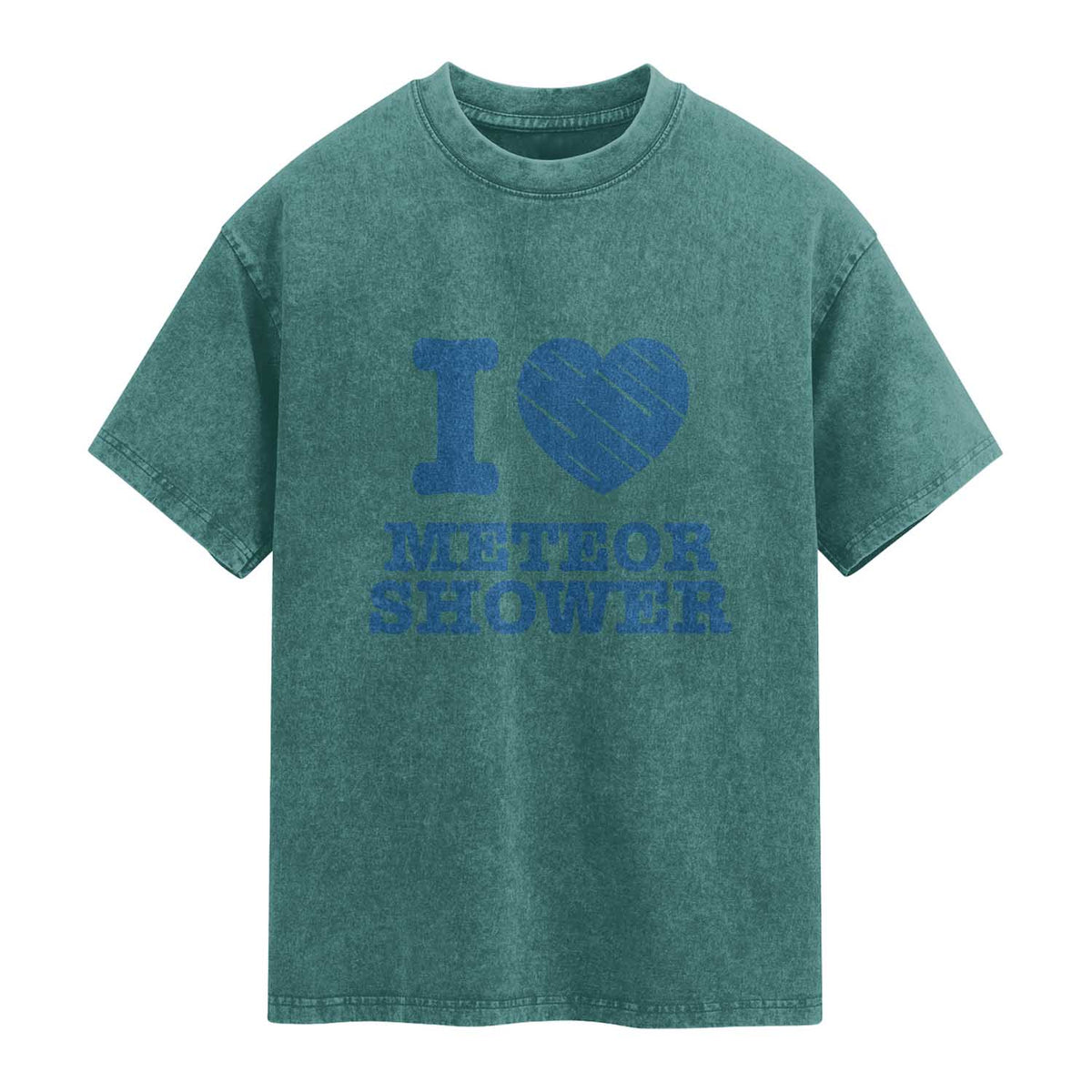 Meteor Shower Lover Washed Cotton T-Shirt Astronomy Enthusiast Gift