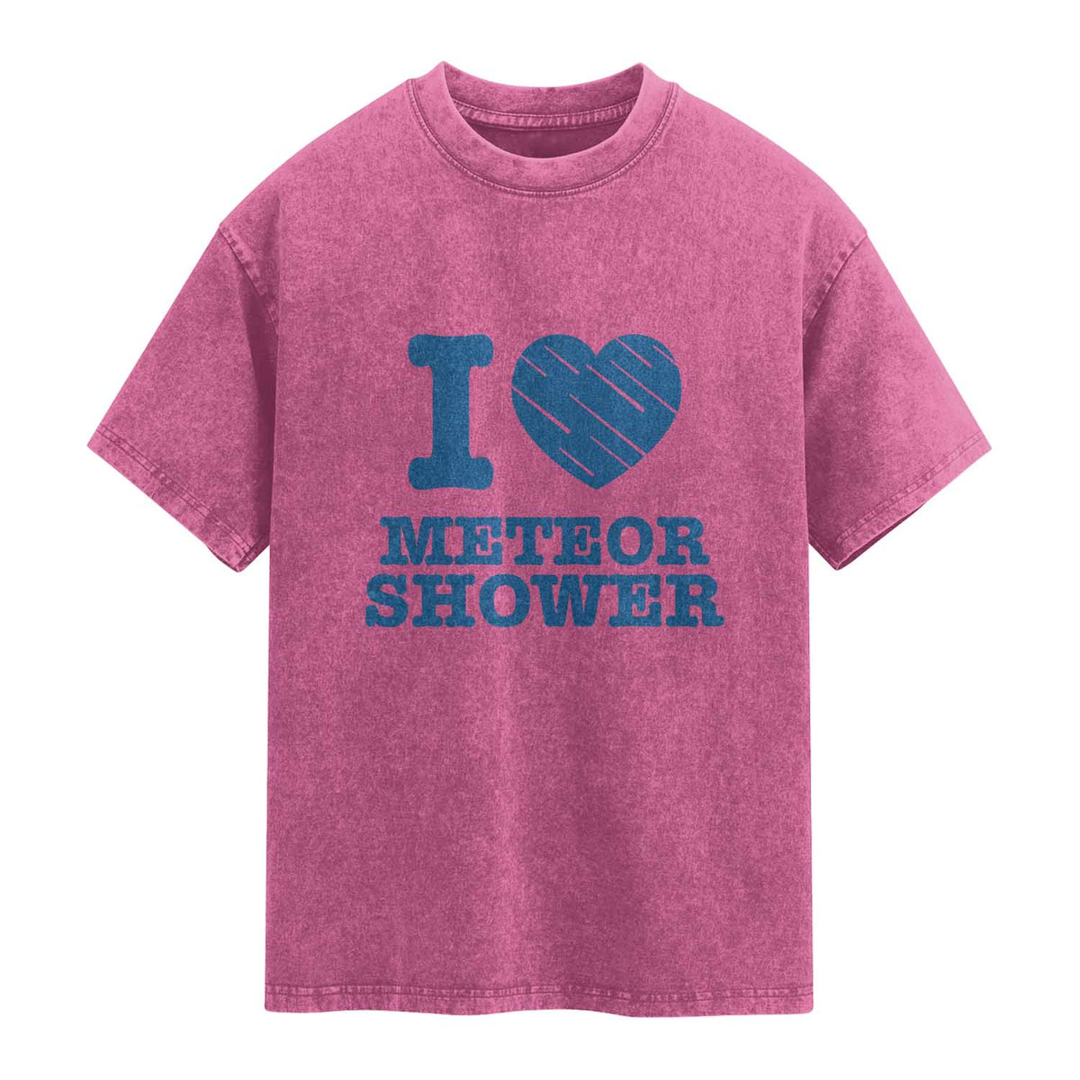 Meteor Shower Lover Washed Cotton T-Shirt Astronomy Enthusiast Gift