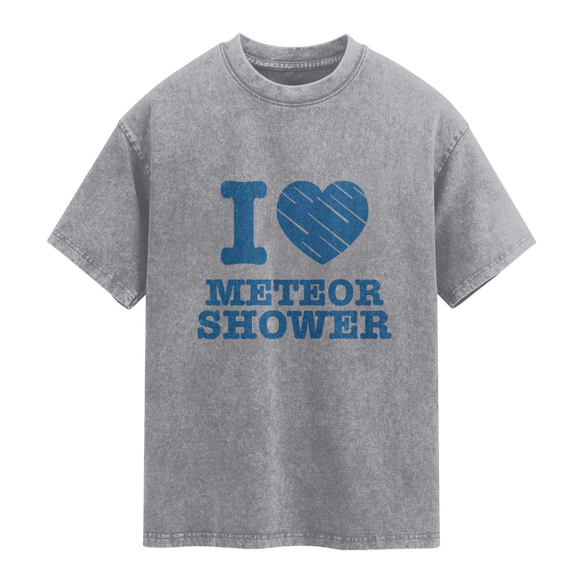 Meteor Shower Lover Washed Cotton T-Shirt Astronomy Enthusiast Gift