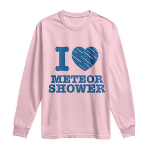 Meteor Shower Lover Long Sleeve Shirt Astronomy Enthusiast Gift TS12 Light Pink Print Your Wear