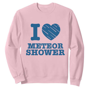 Meteor Shower Lover Sweatshirt Astronomy Enthusiast Gift TS12 Light Pink Print Your Wear