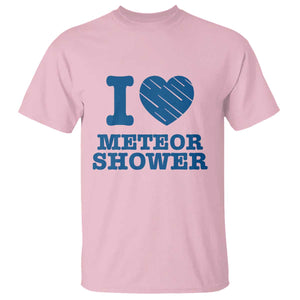 Meteor Shower Lover T Shirt Astronomy Enthusiast Gift TS12 Light Pink Print Your Wear