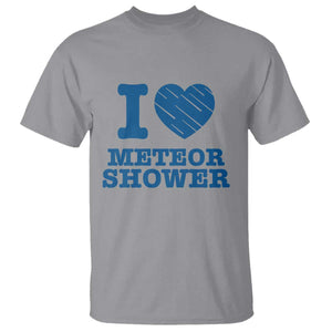Meteor Shower Lover T Shirt Astronomy Enthusiast Gift TS12 Sport Gray Print Your Wear