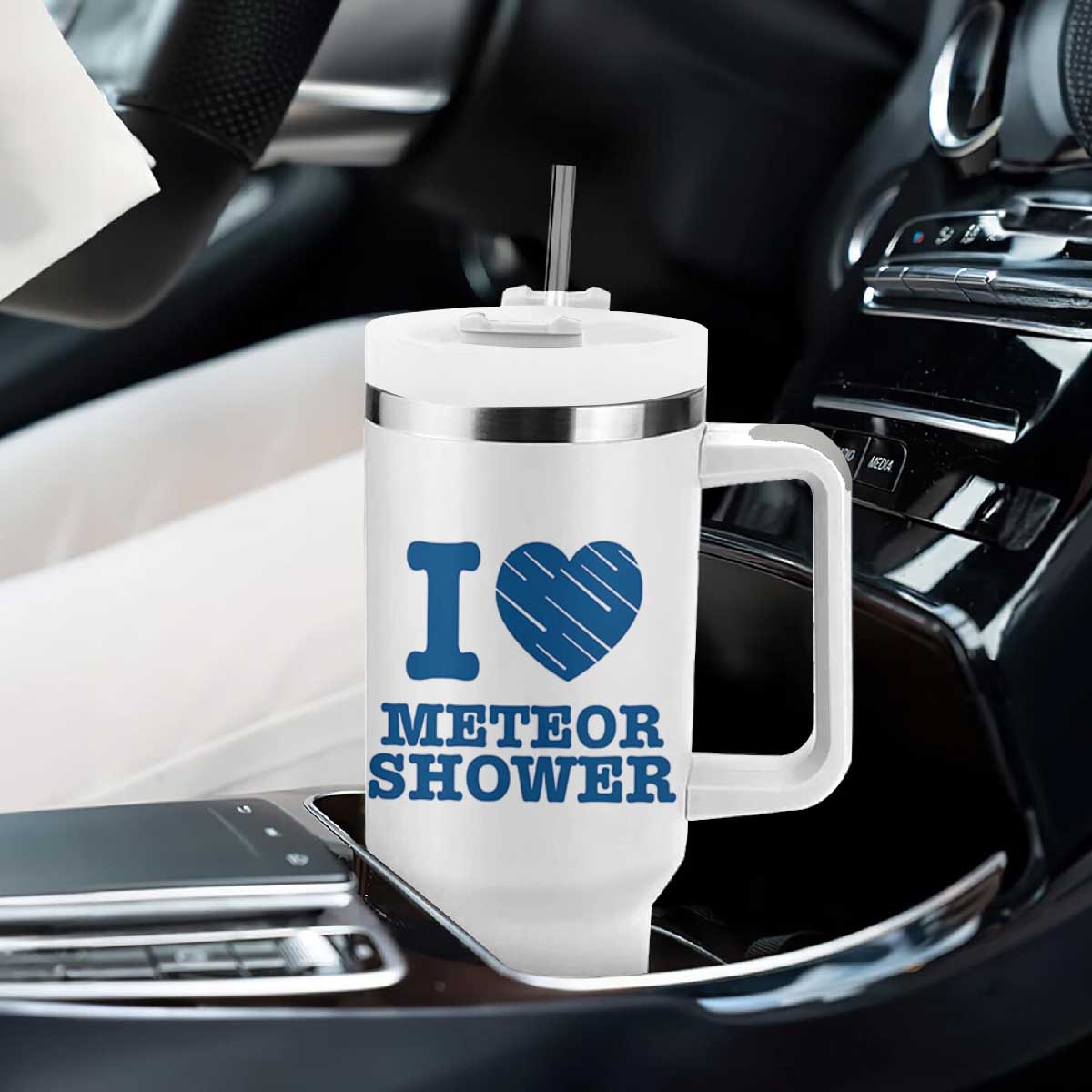 Meteor Shower Lover Tumbler With Handle Astronomy Enthusiast Gift TS12 Print Your Wear