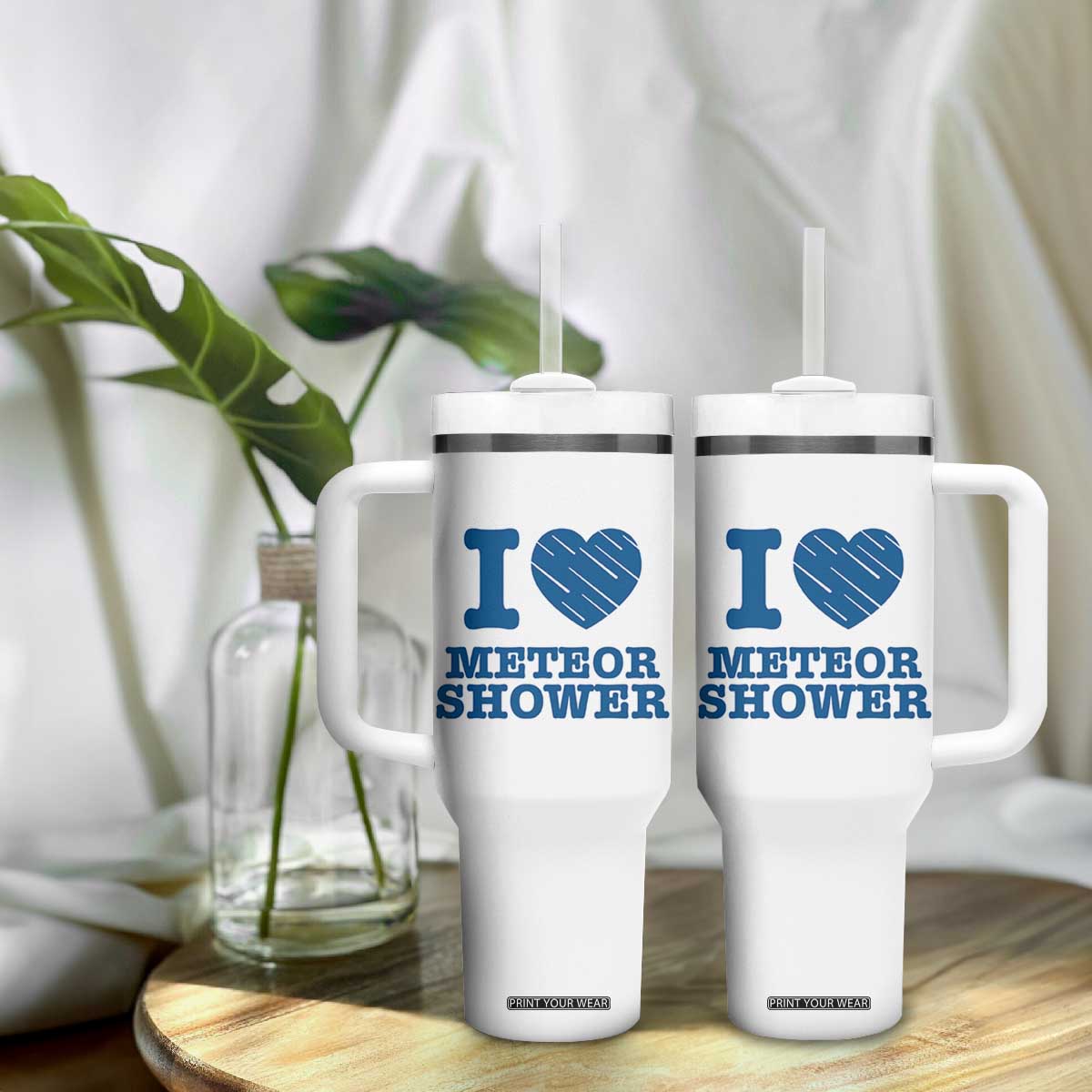 Meteor Shower Lover Tumbler With Handle Astronomy Enthusiast Gift TS12 Print Your Wear