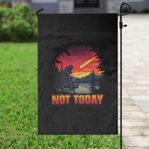 Funny Dinosaur Baseball Meteorite Garden Flag Not Today TS12 Print Your Wear
