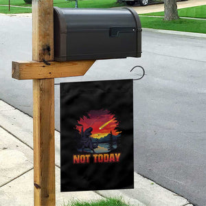 Funny Dinosaur Baseball Meteorite Garden Flag Not Today TS12 Print Your Wear