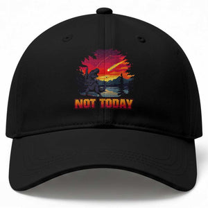 Funny Dinosaur Baseball Meteorite Baseball Cap Not Today TS12 Print Your Wear