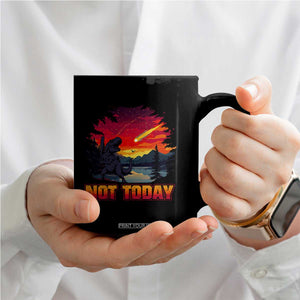 Funny Dinosaur Baseball Meteorite Coffee Mug Not Today TS12 Print Your Wear
