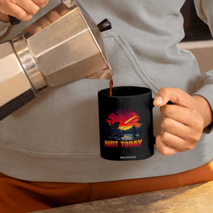 Funny Dinosaur Baseball Meteorite Coffee Mug Not Today TS12 Print Your Wear