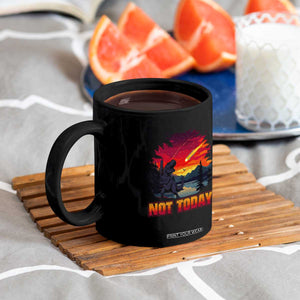 Funny Dinosaur Baseball Meteorite Coffee Mug Not Today TS12 Print Your Wear