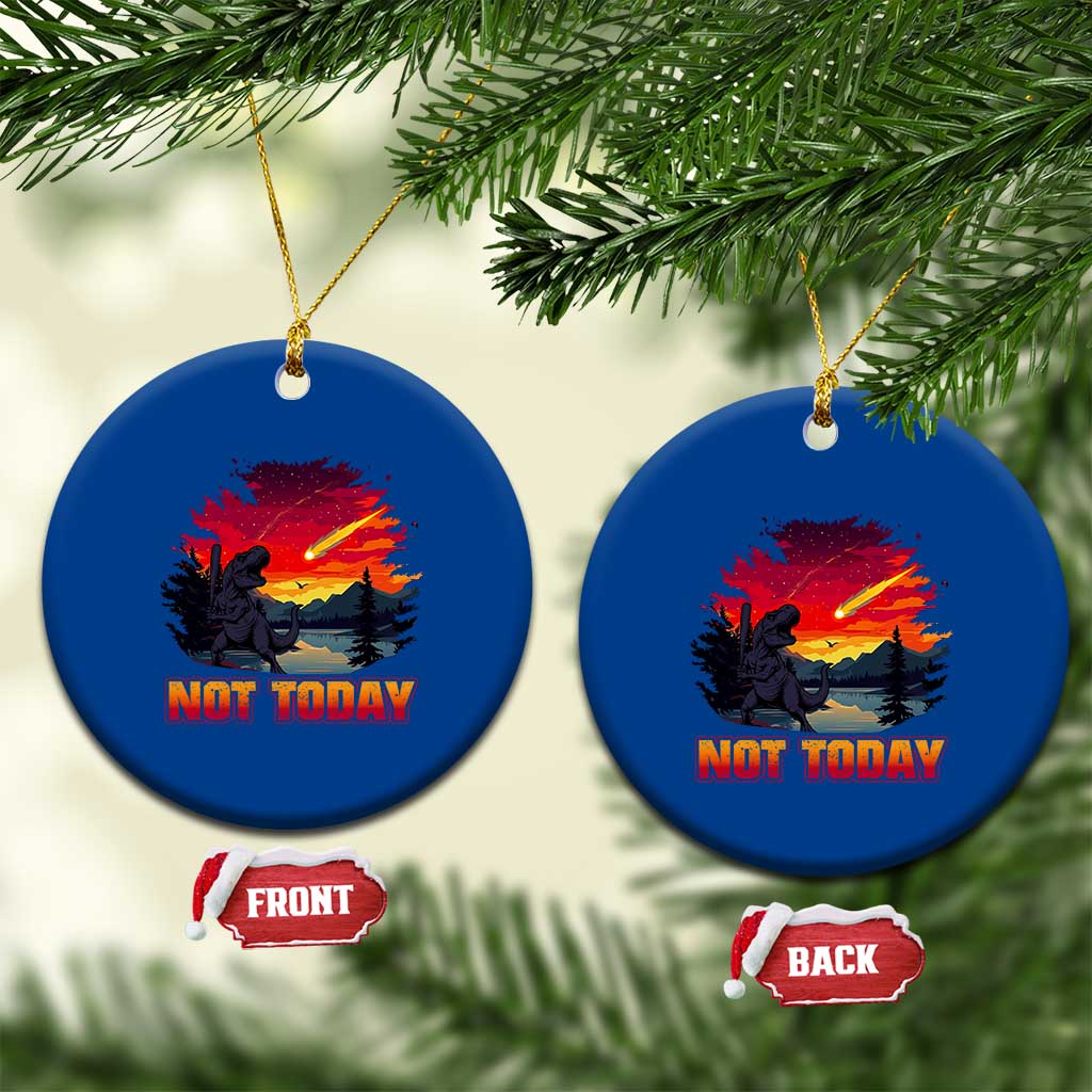 Funny Dinosaur Baseball Meteorite Ceramic Ornament Not Today TS12 1pc Blue Print Your Wear